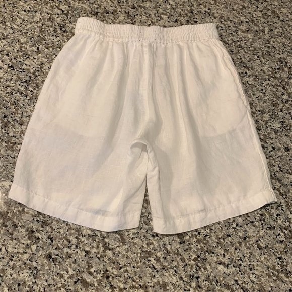 Tahari Women's Shorts 100% Linen Bermuda White Office Beach Summer Vacation S - Picture 7 of 8